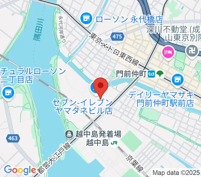 深川スポーツセンターの地図