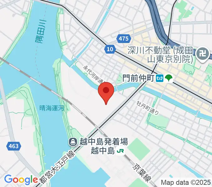 深川スポーツセンターの地図