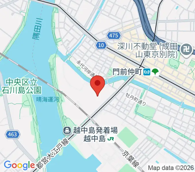 深川スポーツセンターの地図