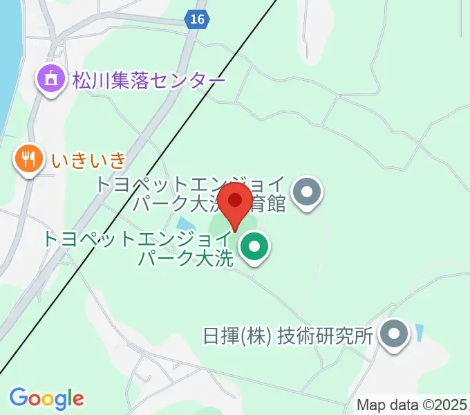 トヨペットエンジョイパーク大洗野球場の地図