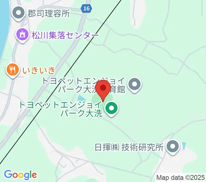 トヨペットエンジョイパーク大洗野球場の地図