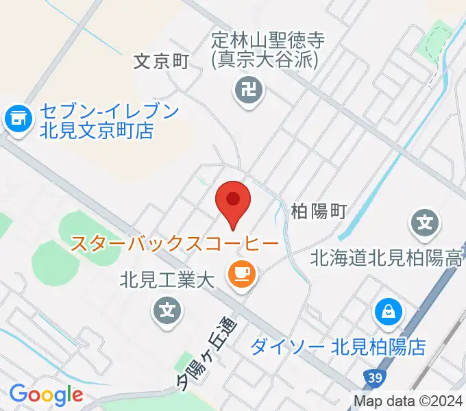 アルゴグラフィックス北見カーリングホールの地図