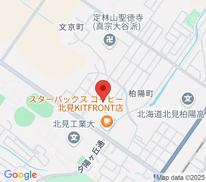 アルゴグラフィックス北見カーリングホールの地図