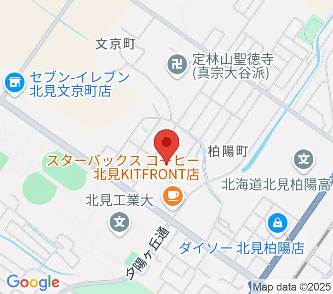 アルゴグラフィックス北見カーリングホールの地図