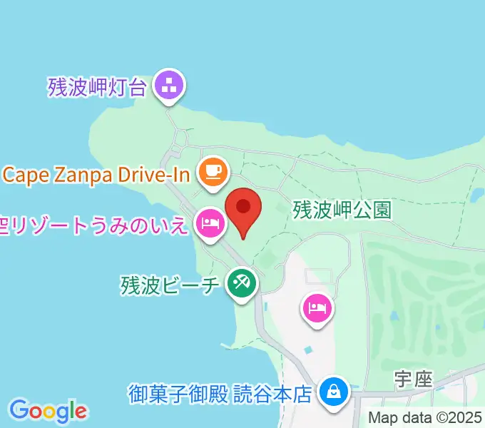 ZANPAプレミアム残波岬ボールパークの地図
