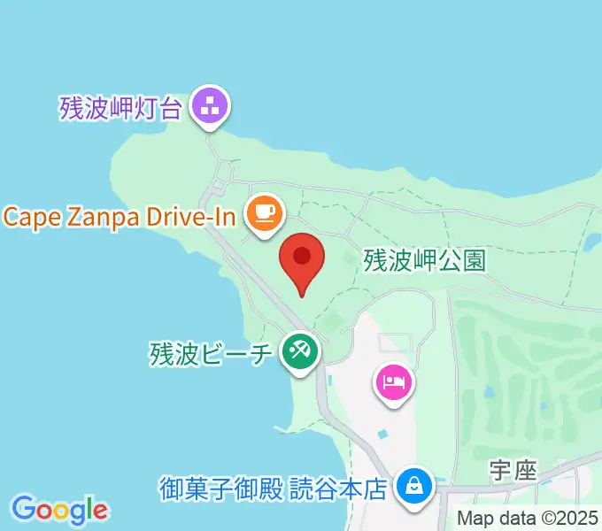 ZANPAプレミアム残波岬ボールパークの地図