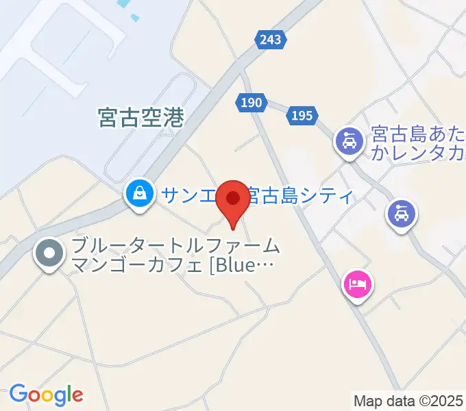 JTAドーム宮古島の地図