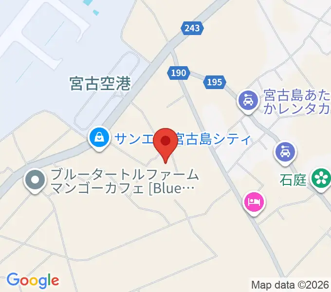 JTAドーム宮古島の地図