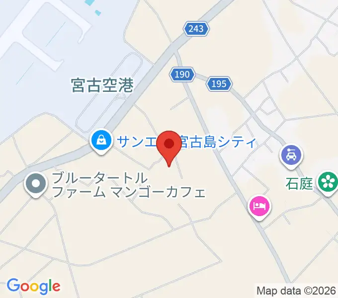 JTAドーム宮古島の地図