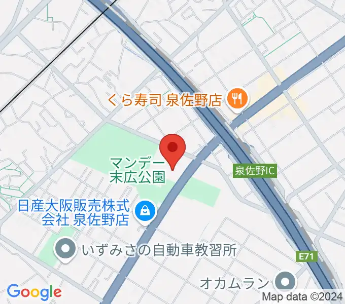 J:COM末広体育館の地図