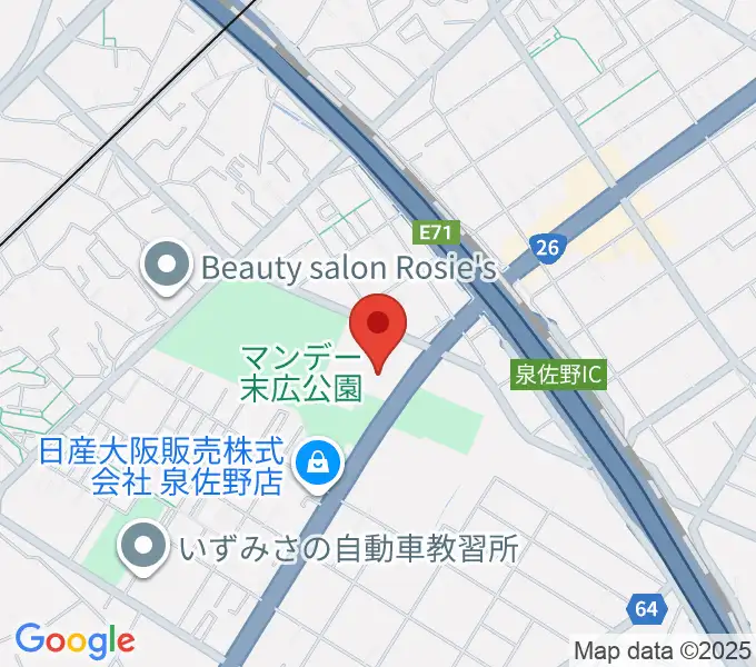 J:COM末広体育館の地図