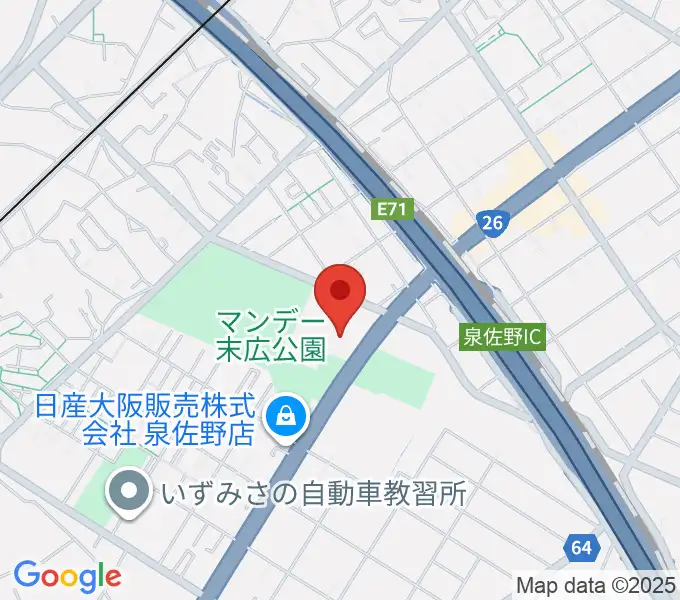 J:COM末広体育館の地図