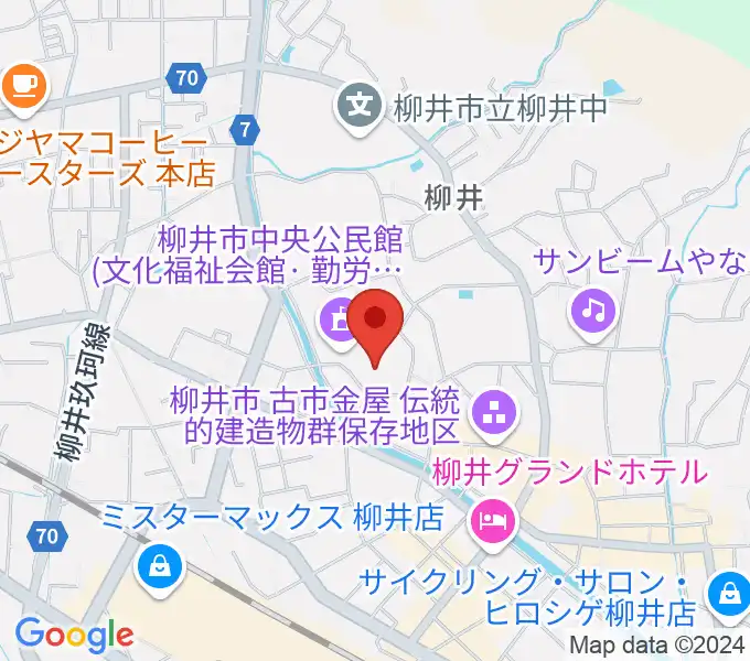 バタフライアリーナの地図