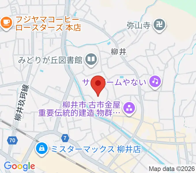 バタフライアリーナの地図