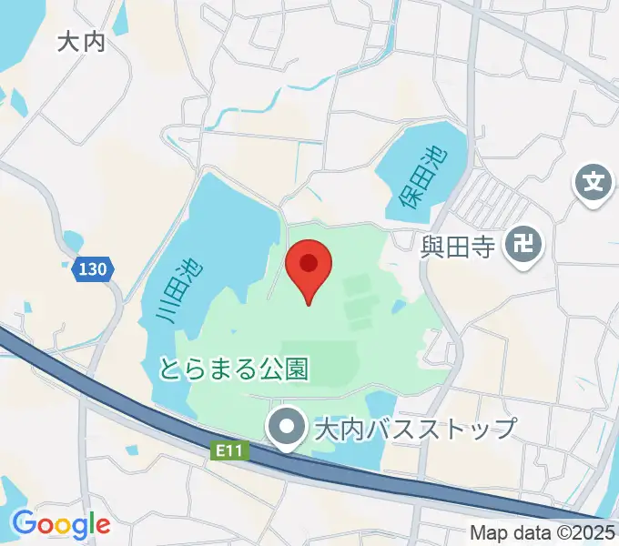 とらまるてぶくろ体育館の地図