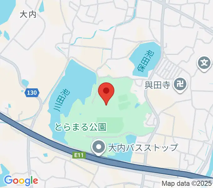 とらまるてぶくろ体育館の地図