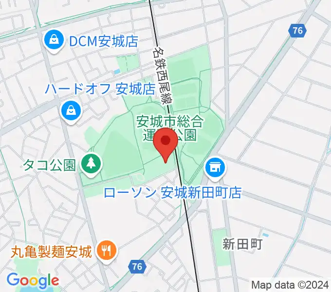 東祥アリーナ安城の地図