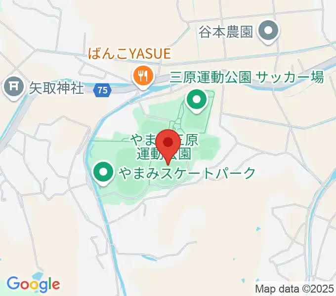 やまみ三原市民球場の地図