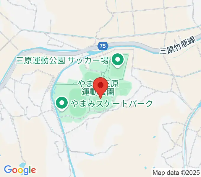 やまみ三原市民球場の地図
