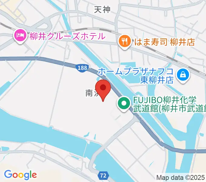 ビジコム柳井スタジアムの地図