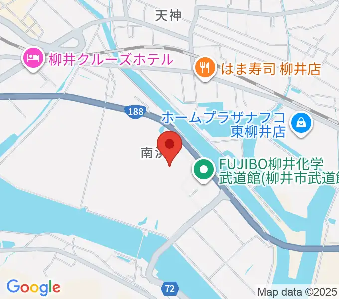 ビジコム柳井スタジアムの地図