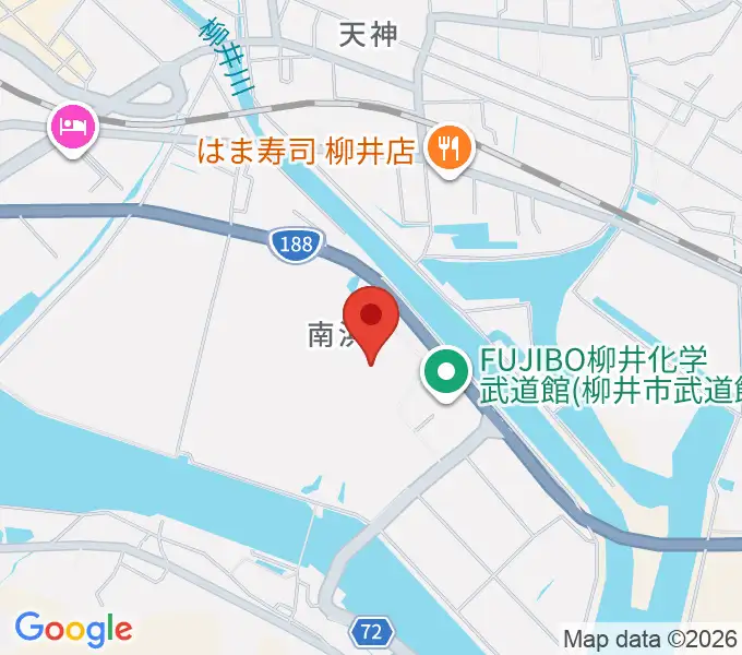 ビジコム柳井スタジアムの地図