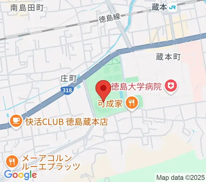 むつみスタジアムの地図