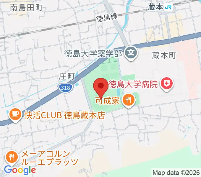 むつみスタジアムの地図