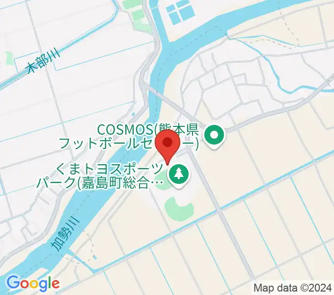 くまトヨスポーツパーク多目的競技場の地図