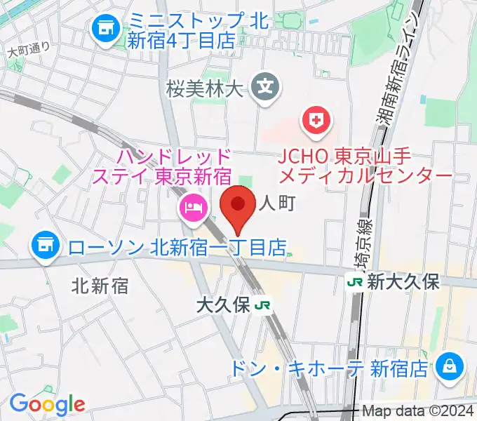 クラシックスペース100の地図