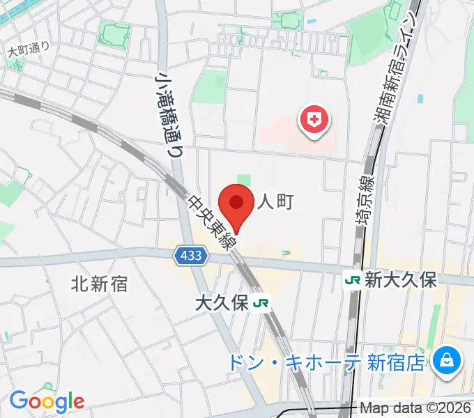 クラシックスペース100の地図