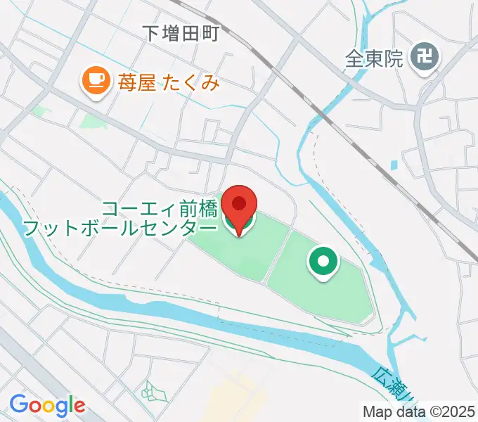 コーエィ前橋フットボールセンターの地図