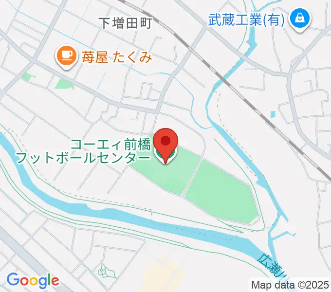 コーエィ前橋フットボールセンターの地図