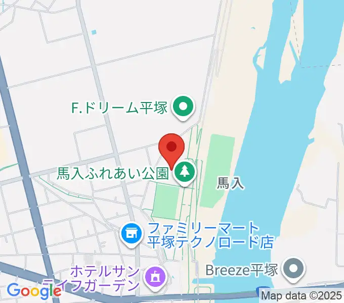 ひらつかサン・ライフアリーナの地図
