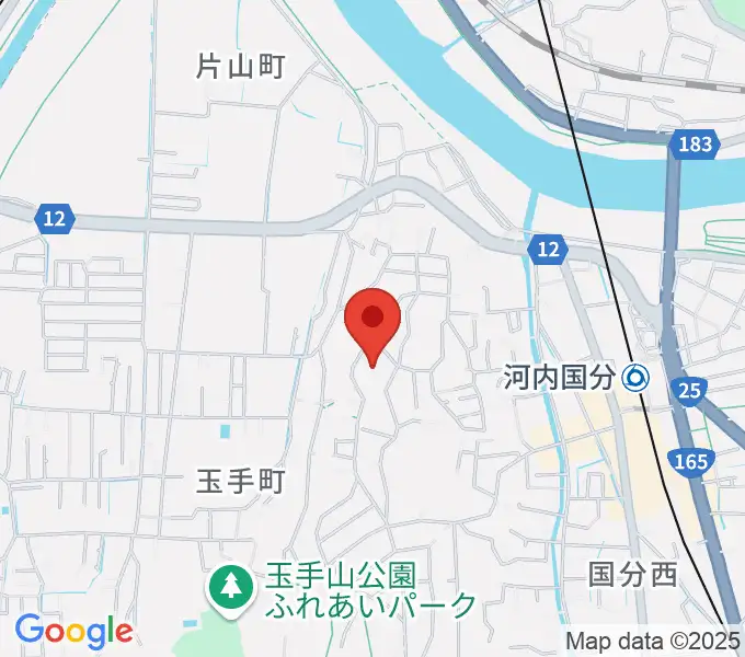 柏原オーエンスアリーナの地図