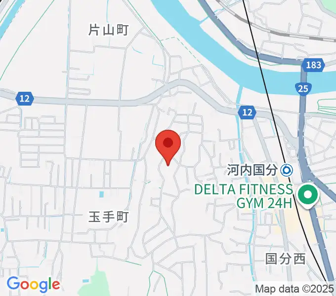 柏原オーエンスアリーナの地図