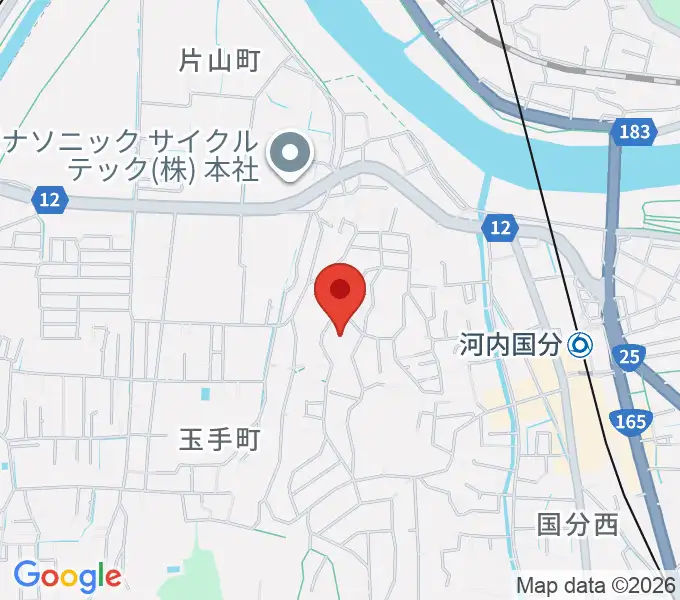 柏原オーエンスアリーナの地図