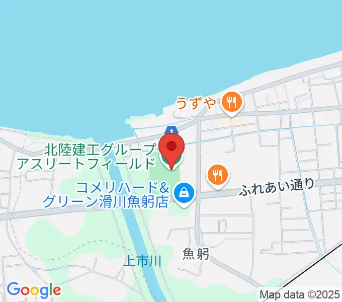 北陸建工グループ アスリートフィールドの地図