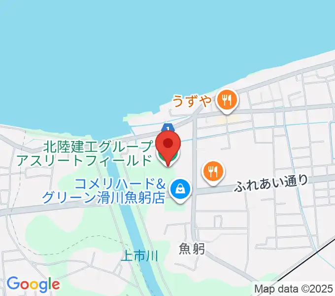 北陸建工グループ アスリートフィールドの地図