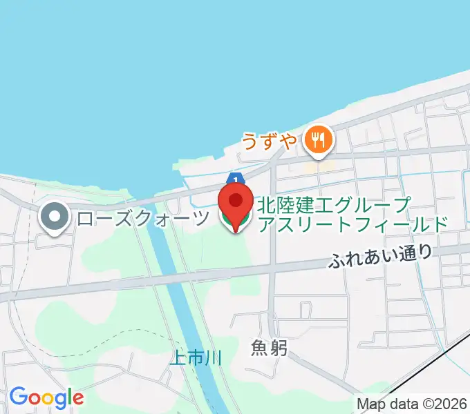 北陸建工グループ アスリートフィールドの地図