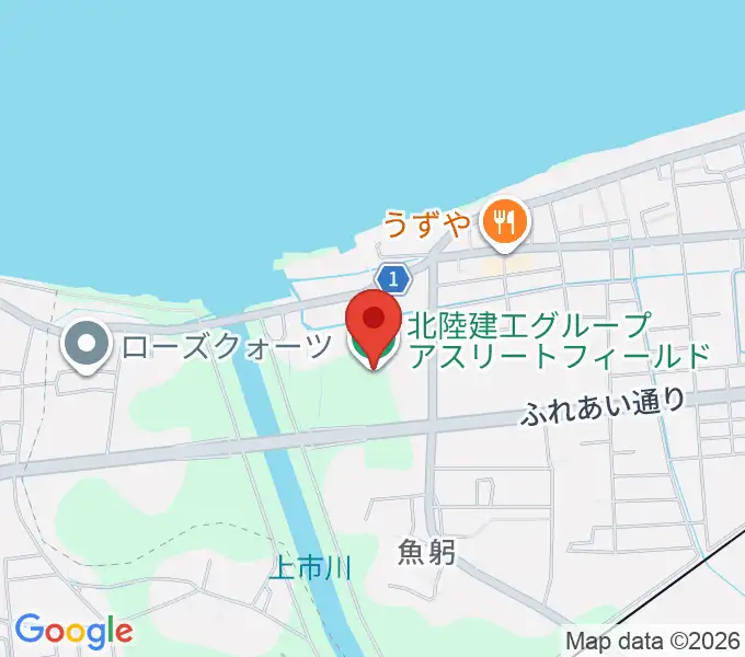 北陸建工グループ アスリートフィールドの地図