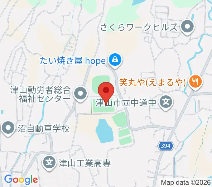 ワードシステムフィールドの地図