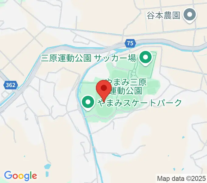 やまみ三原市陸上競技場の地図