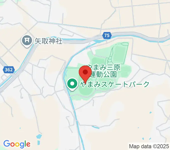 やまみ三原市陸上競技場の地図