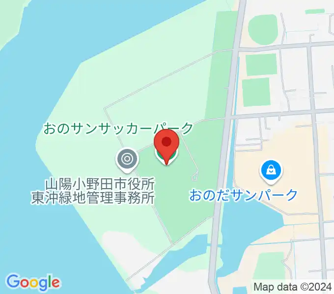 おのサンサッカーパークの地図