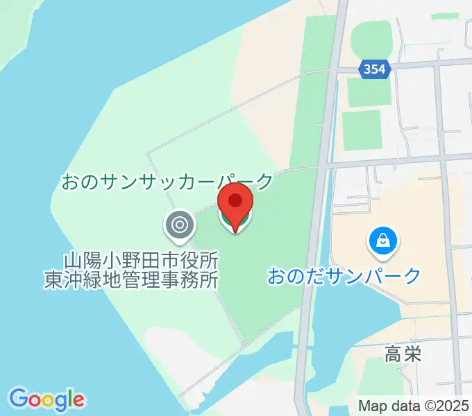 おのサンサッカーパークの地図