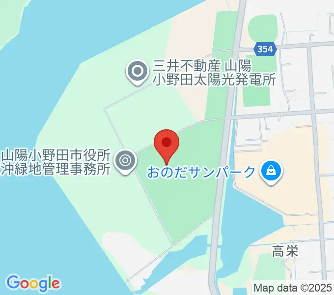 おのサンサッカーパークの地図