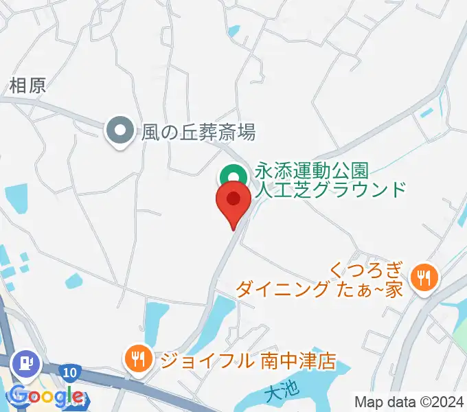 ディーアクトスポーツパーク永添の地図