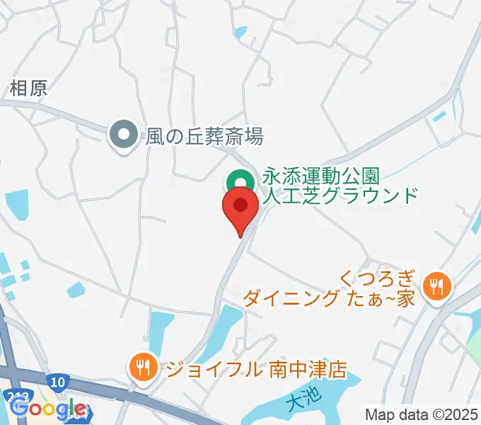ディーアクトスポーツパーク永添の地図