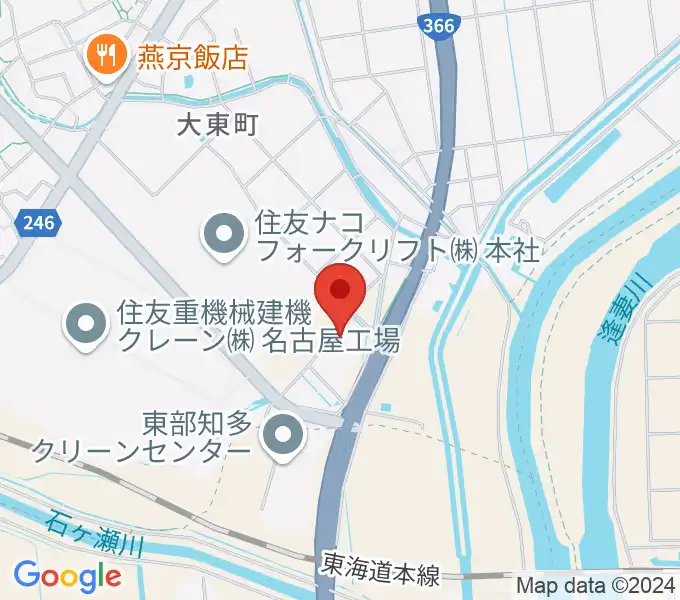 住友重機械温水プールの地図